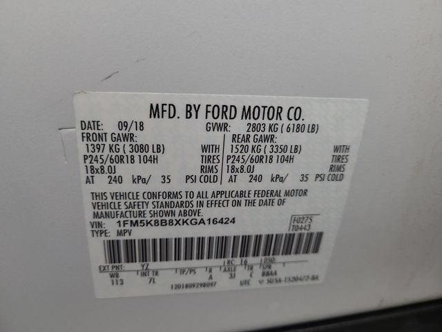 2019 Ford Explorer Base