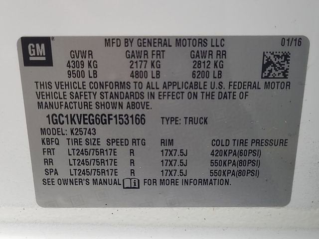 2016 Chevrolet Silverado 2500 HD LT