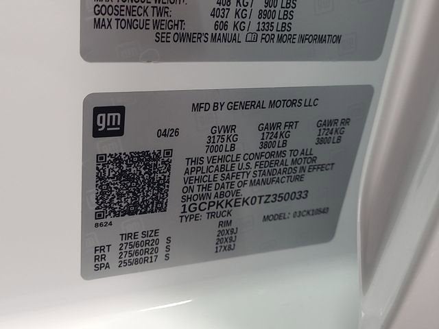 2026 Chevrolet Silverado 1500 LT (2FL)