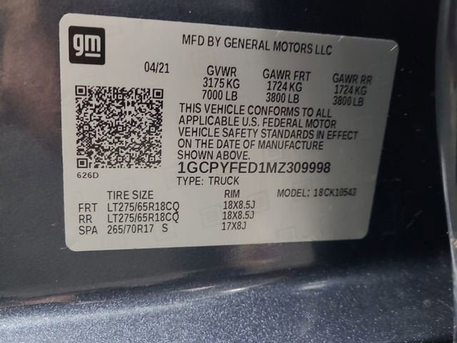 2021 Chevrolet Silverado 1500 LT Trail Boss