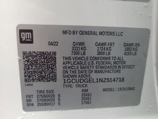 2022 Chevrolet Silverado 1500 LTZ