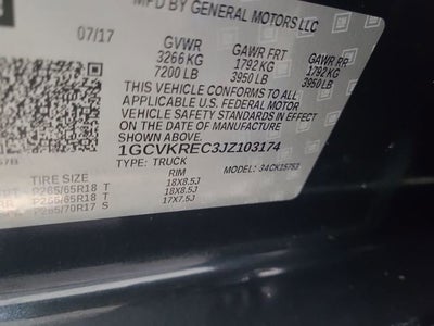 2018 Chevrolet Silverado 1500 LT