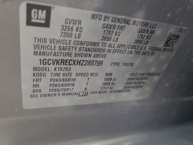 2017 Chevrolet Silverado 1500 LT