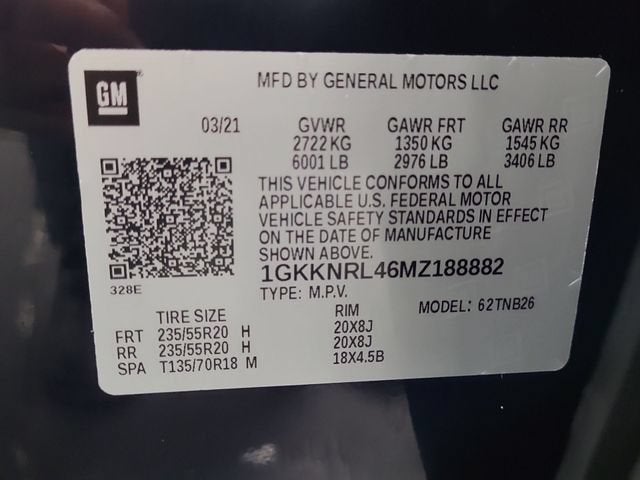 2021 GMC Acadia SLE