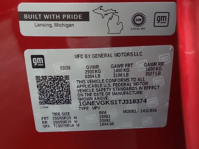 2026 Chevrolet Traverse LT