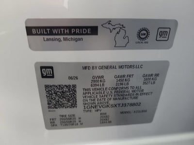 2026 Chevrolet Traverse LT
