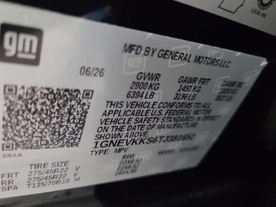 2026 Chevrolet Traverse High Country