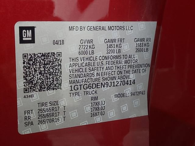 2018 GMC Canyon 4WD All Terrain w/Leather