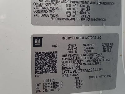 2021 GMC Sierra 1500 AT4