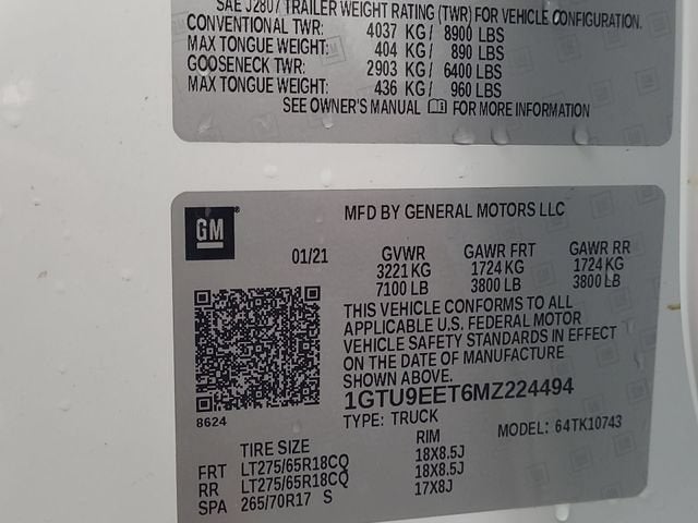 2021 GMC Sierra 1500 AT4