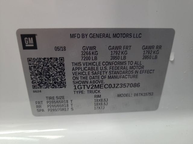 2018 GMC Sierra 1500 SLE