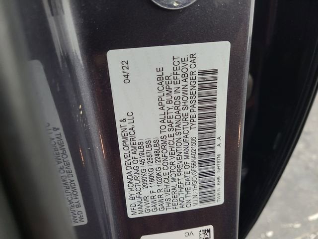 2022 Honda Accord Hybrid EX-L