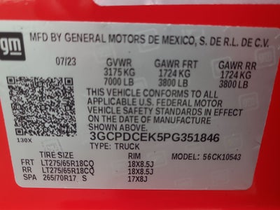 2023 Chevrolet Silverado 1500 Custom Trail Boss