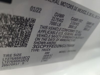 2022 Chevrolet Silverado 1500 LTD LT Trail Boss