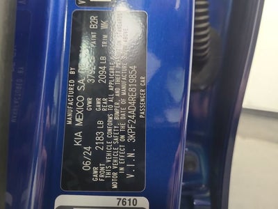 2024 Kia Forte LXS