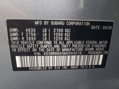 2021 Subaru Legacy Base