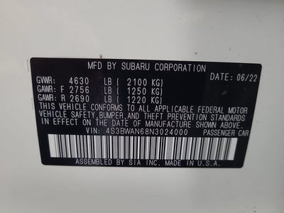 2022 Subaru Legacy Limited
