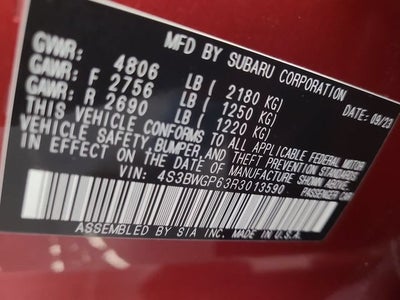 2024 Subaru Legacy Touring XT