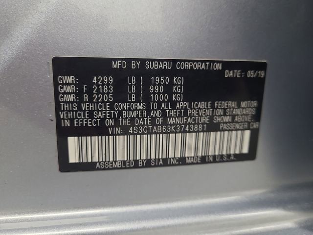 2019 Subaru Impreza Base