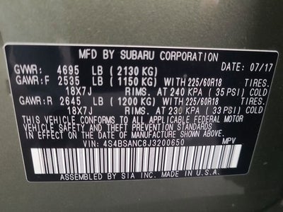 2018 Subaru Outback Limited