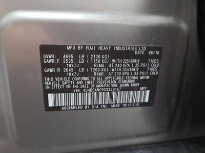 2016 Subaru Outback 2.5i Limited