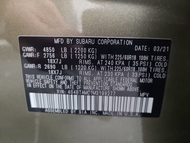 2021 Subaru Outback Limited