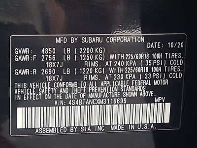 2021 Subaru Outback Limited