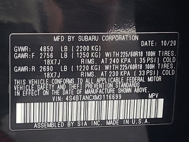 2021 Subaru Outback Limited