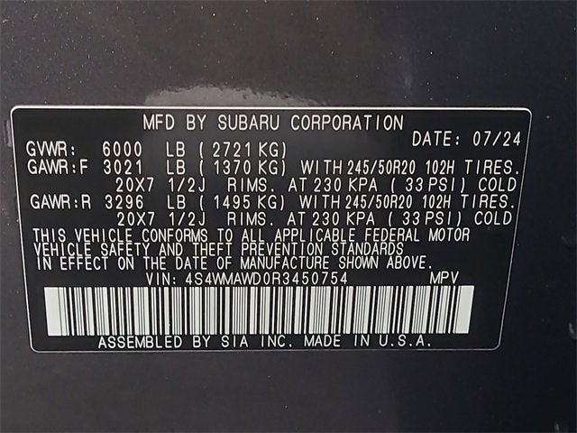 2024 Subaru Ascent Touring