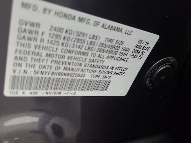2019 Honda Passport Touring
