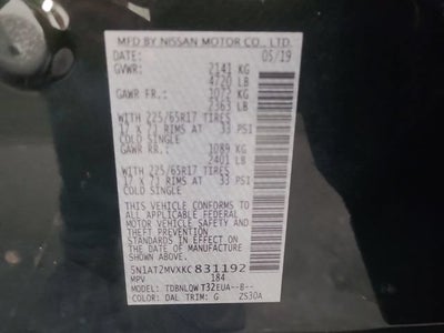 2019 Nissan Rogue SV