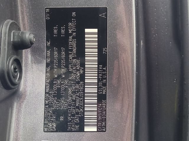 2018 Toyota Sienna LE Auto Access Seat