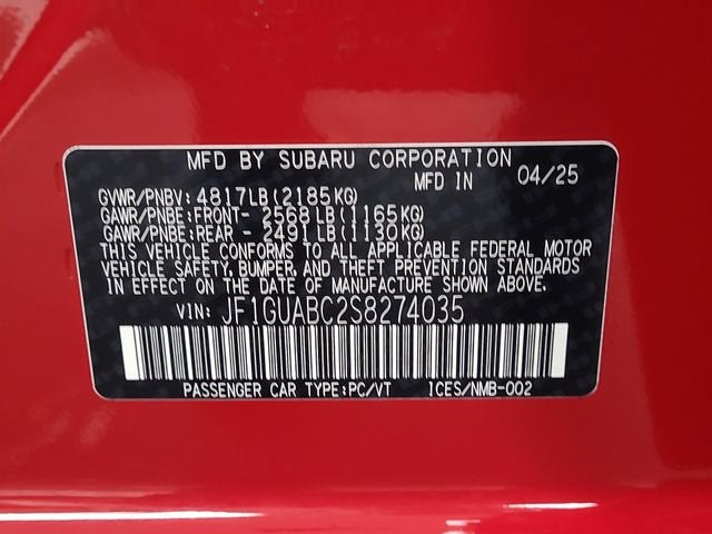 2025 Subaru Impreza Base