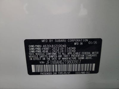 2026 Subaru WRX Premium