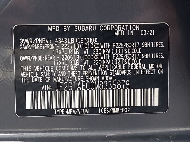 2021 Subaru Crosstrek Premium