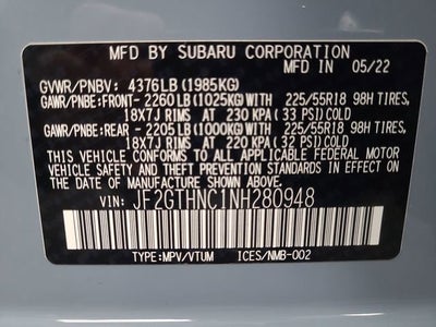 2022 Subaru Crosstrek Limited