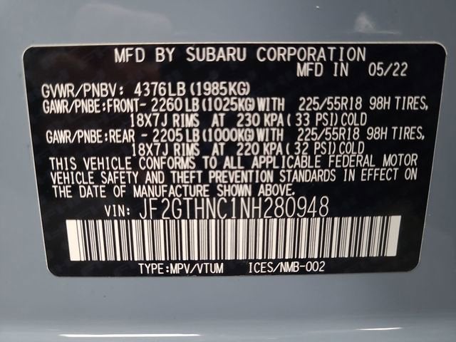 2022 Subaru Crosstrek Limited