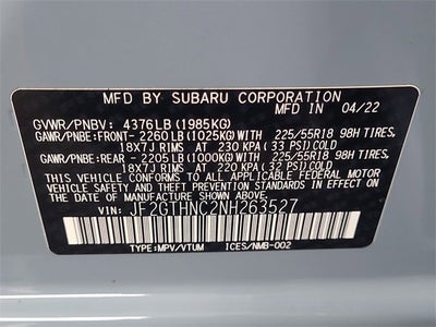 2022 Subaru Crosstrek Limited