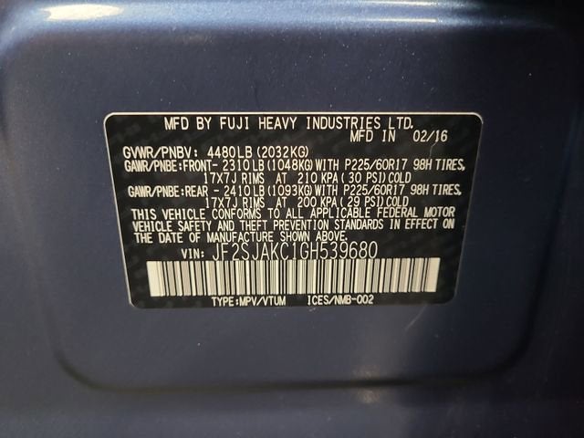 2016 Subaru Forester 2.5i Limited
