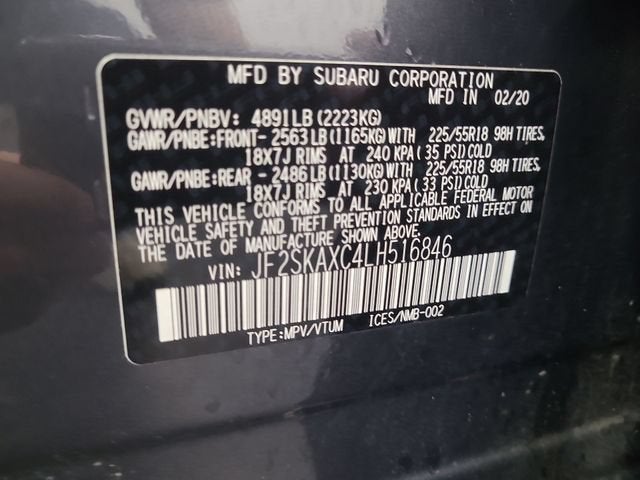 2020 Subaru Forester Touring