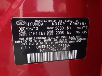 2014 Hyundai Elantra Limited